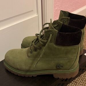 Timberland Kids Olive Green Boots